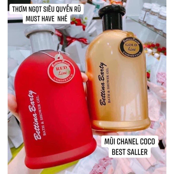 Sữa tắm hương nước hoa Bettina Barty Bath & Shower Gel 500ml của Đức - Julii Beauty chuyên hàng chính hãng
