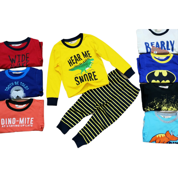 Bộ dài tay bé trai - pika kids - chất liệu cotton xuất dư cho bé trai từ 10-25 kg 2