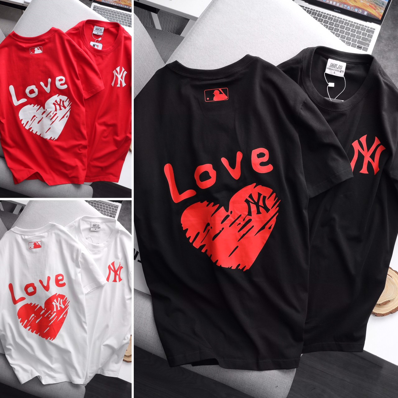 Áo thun mlb áo phông mlb dáng unisex