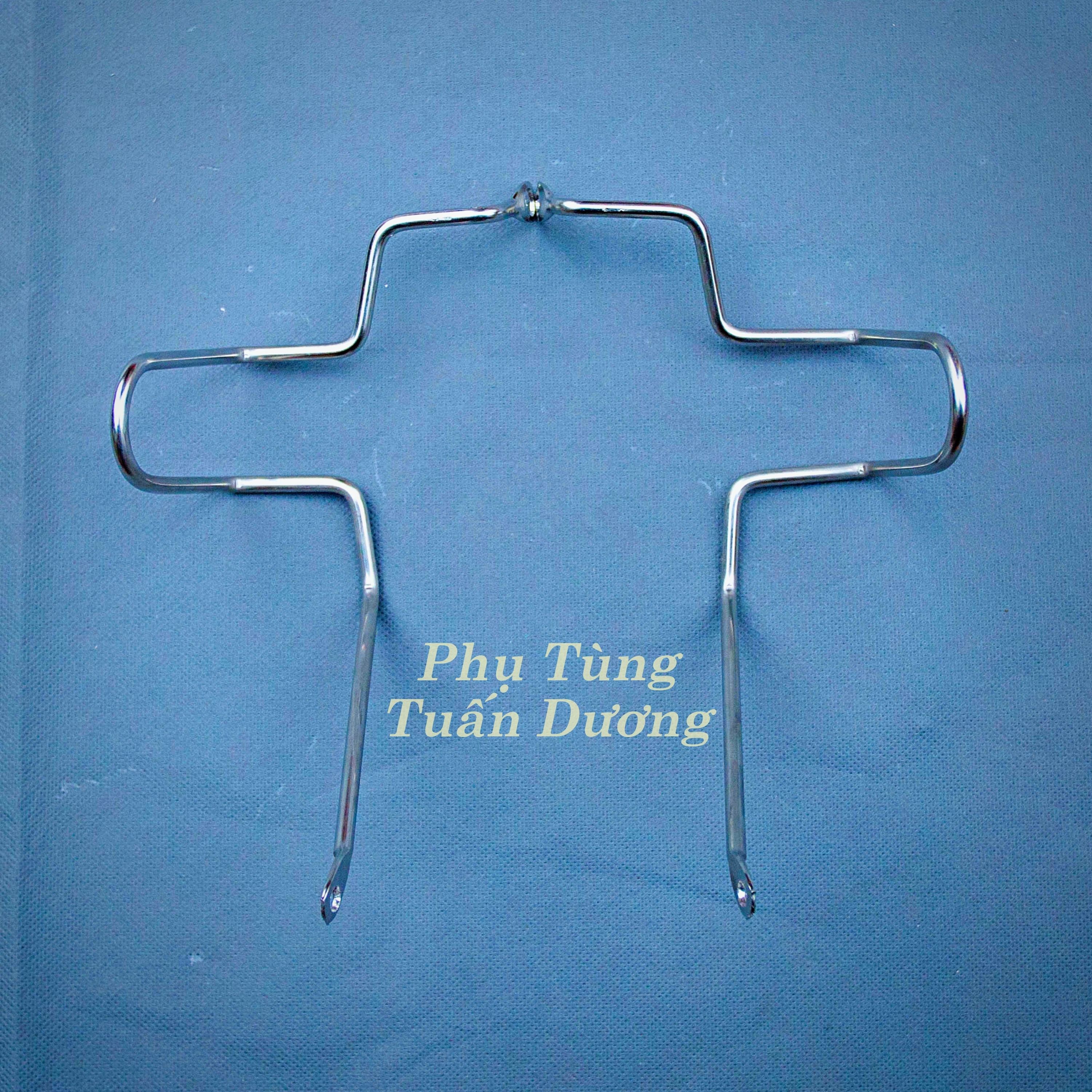 Bảo vệ lốc máy xe DREAM Thái - inox bảo vệ bưởng máy các dòng xe Honda hàng đẹp dày dặn