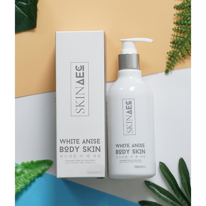 SỮA TẮM KÍCH TRẮNG THAN HOẠT TÍNH SKIN AEC WHITE ANISE BODY SKIN 250ml