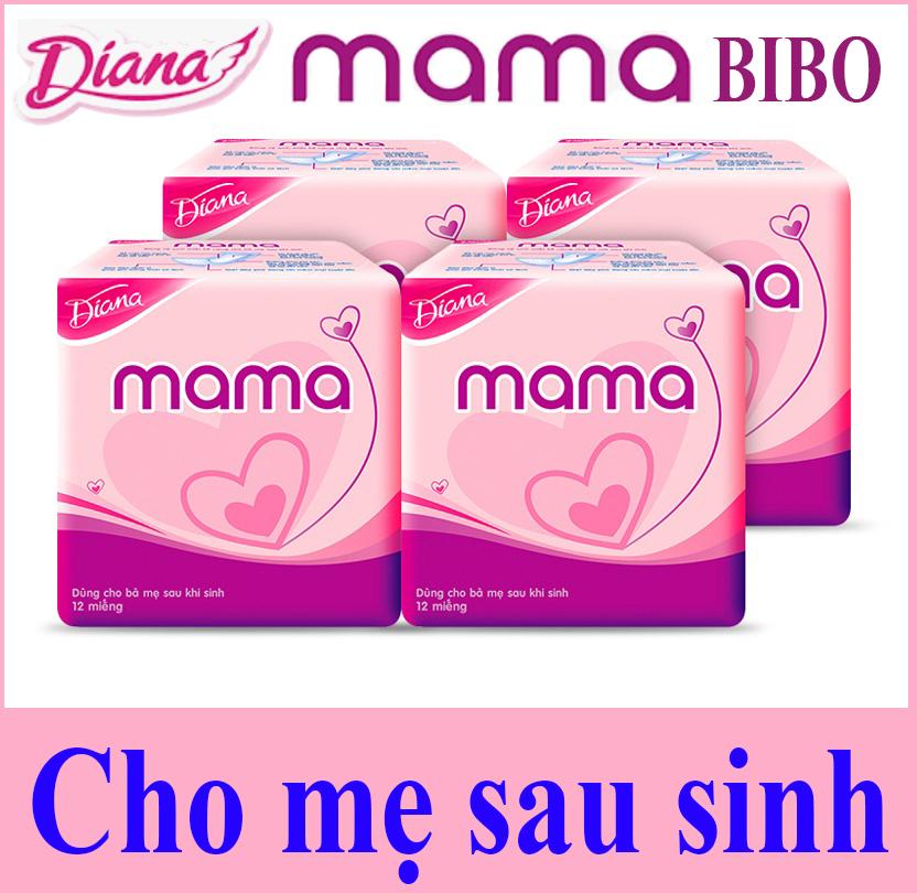 Combo 4 gói băng vệ sinh cho phụ nữ sau sinh diana mama