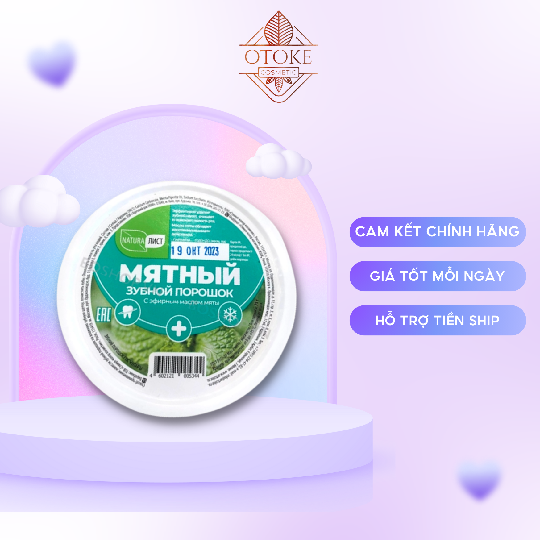 Bột trắng răng nga artkolor 75g