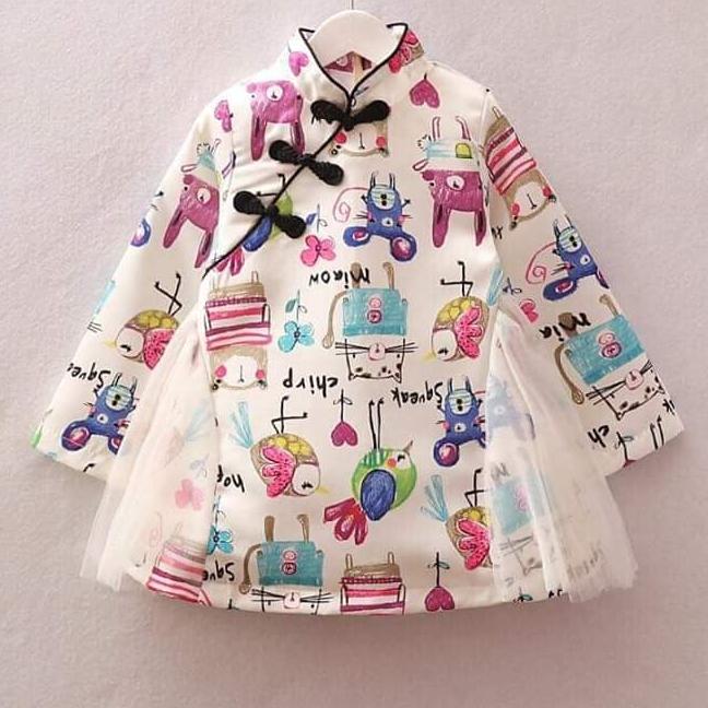 Đầm phong cách cổ điển diện tết size 2-8 từ 8-24kg