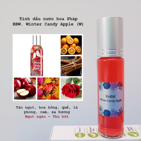 [HCM]Tinh Dầu Nước Hoa Winter Candy Apple 10ml. Ngọt ngào, thu hút. Chai dạng lăn/xịt