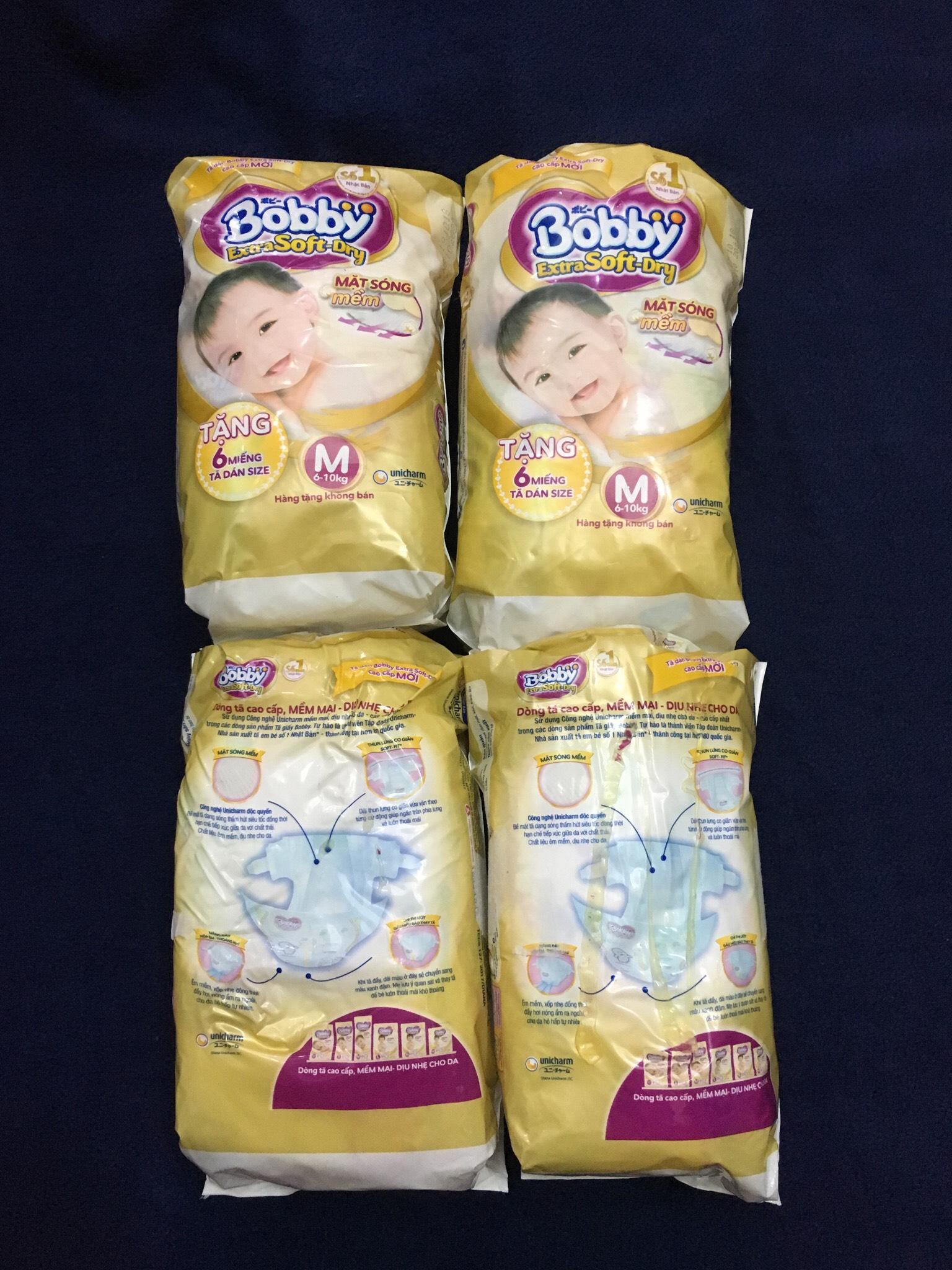 Combo 24 miếng tã dán Bobby cao cấp size M