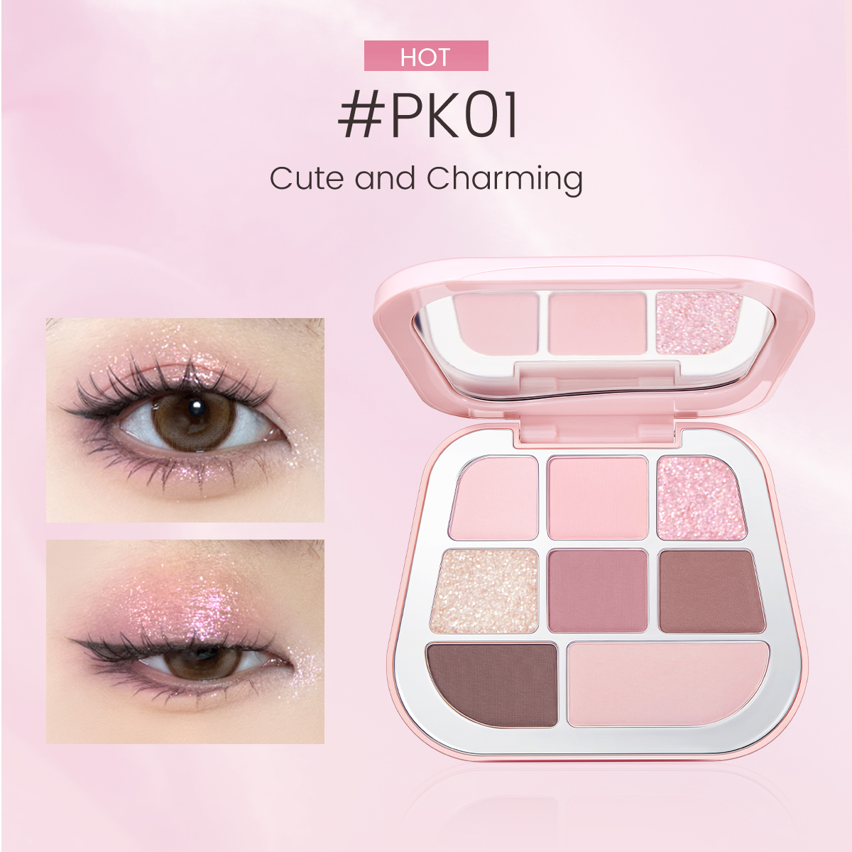 Focallure Eyeshadow Palette Long Lasting Moisturizing Waterproof 9.6g - 3