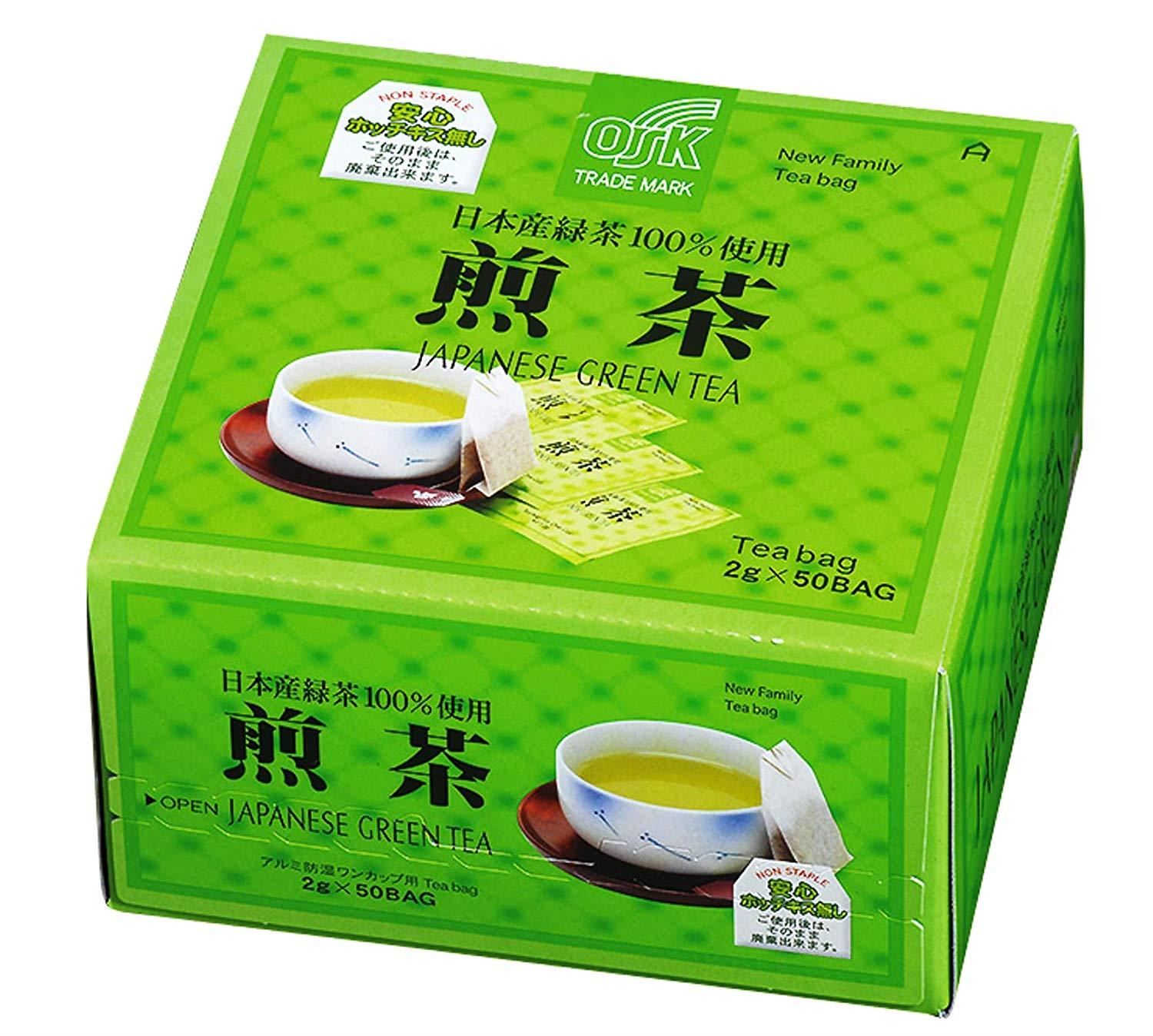 Trà xanh túi lọc OSK Nhật Bản hộp 50 gói