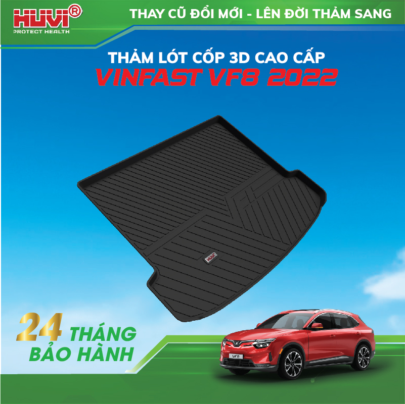 Thảm lót cốp ô tô Vinfast VF8 nhựa TPE cao cấp