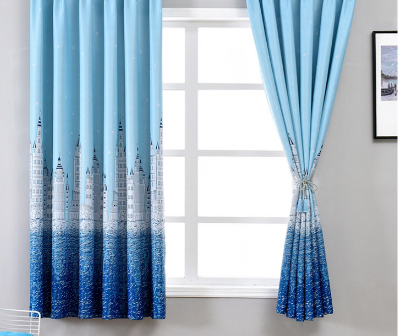 Rèm cửa rèm che nắng rèm thành phố xanh 4m ngang x 2m cao