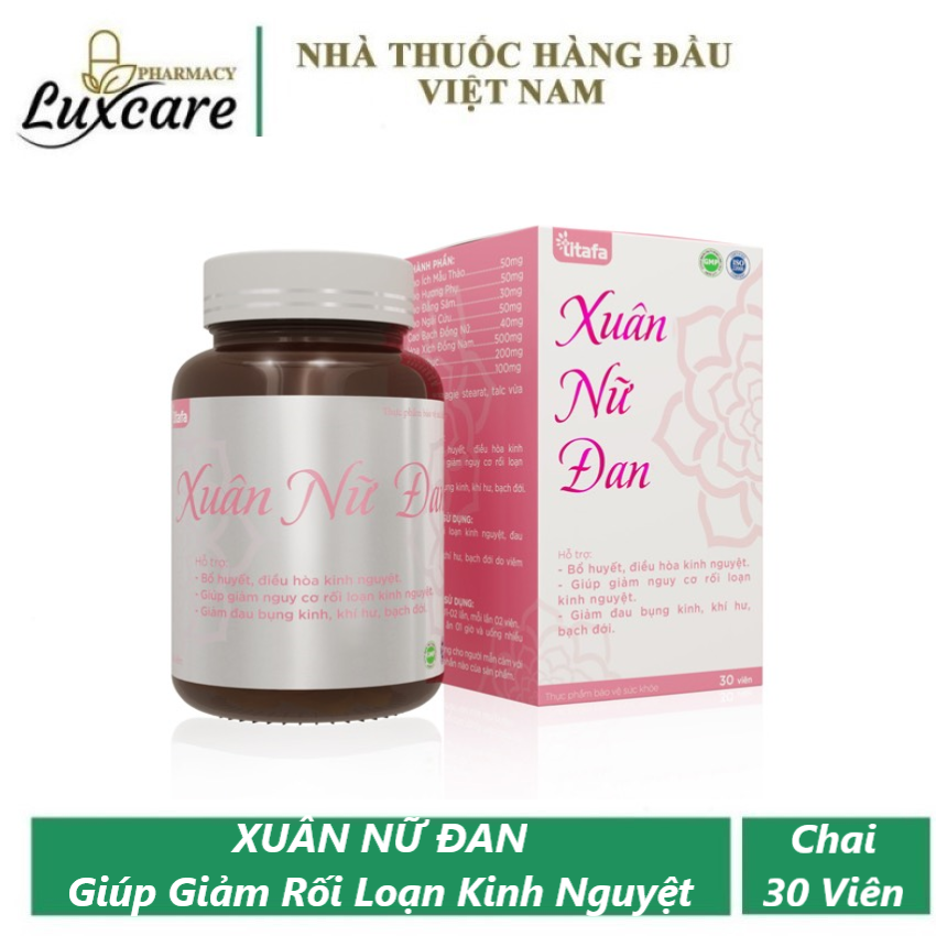 Viên Uống Bổ Huyết Xuân Nữ Đan - Giúp Giảm Nguy Cơ Rối Loạn Kinh Nguyệt - Chai 30 Viên - Luxcare