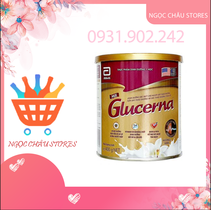 Lon sữa bột Glucerna Hương Vani 400g
