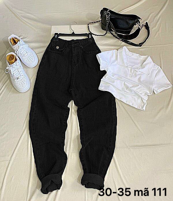 Quần baggy jeans nữ lưng kiểu Bigsize 55kg đến 85kg hàng vnxk