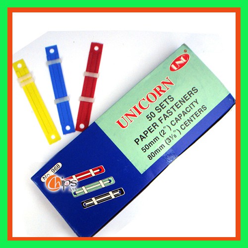 Hộp 50c nẹp acco nhựa kẹp tài liệu siêu tốt-file kẹp a4 vpp thanh tú