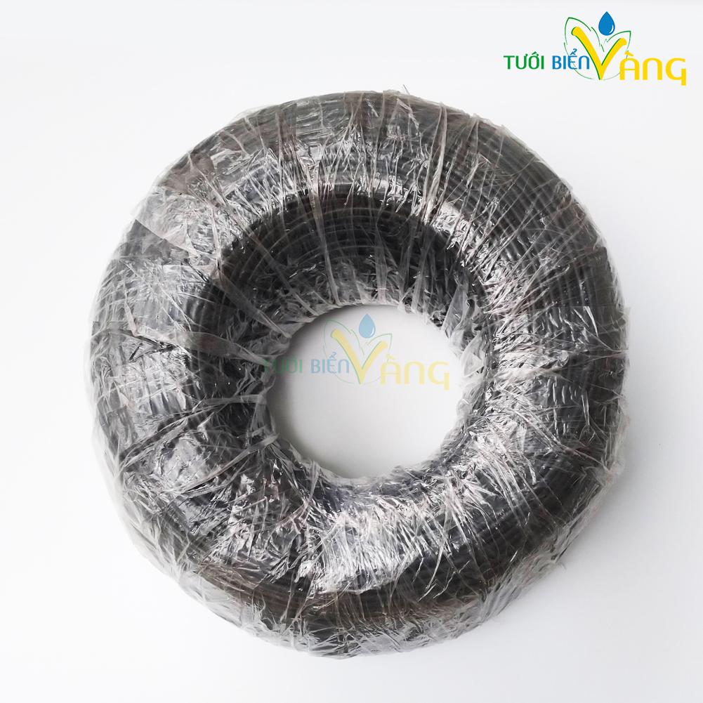 Cuộn 200m ống pe 6mm Ống tưới 6mm - cuộn 200 mét  – Chất liệu: nhựa PE  – Đường kính: 4/6 mm  – Độ dày: 1mm  – Màu sắc: đen