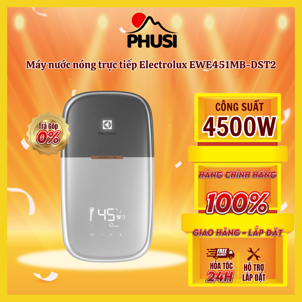 Máy nước nóng trực tiếp electrolux ewe451mb-dst2