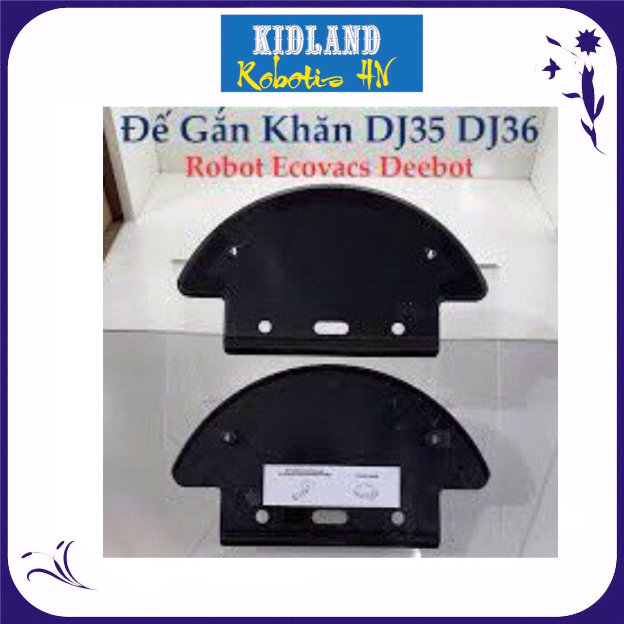 Phụ kiện đế gắn khăn lau cho robot hút bụi ecovacs deebot dd35, dd36, dd37, dj35, dj36