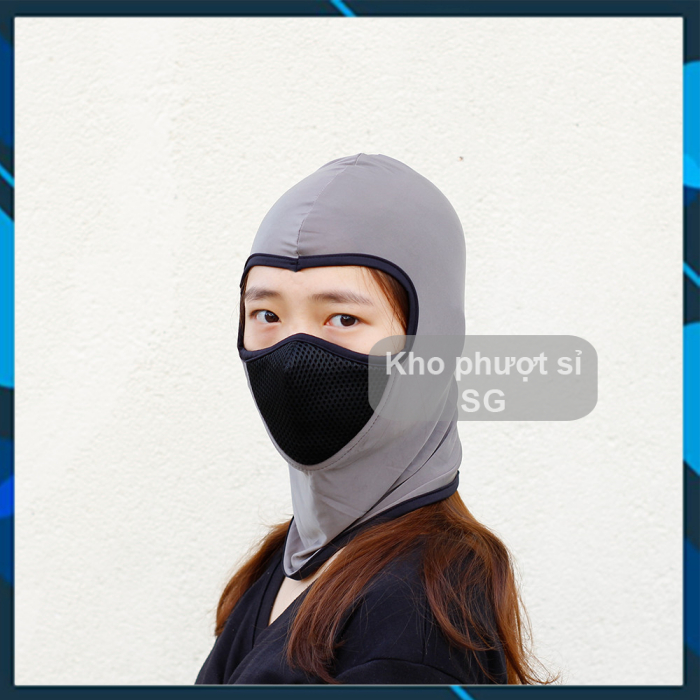 Mũ trùm đầu ninja cao cấp Ari lưới lọc bụi x2 chống tia uv - Nón trùm đầu SWAT X2 lưới lọc dùng đội nón