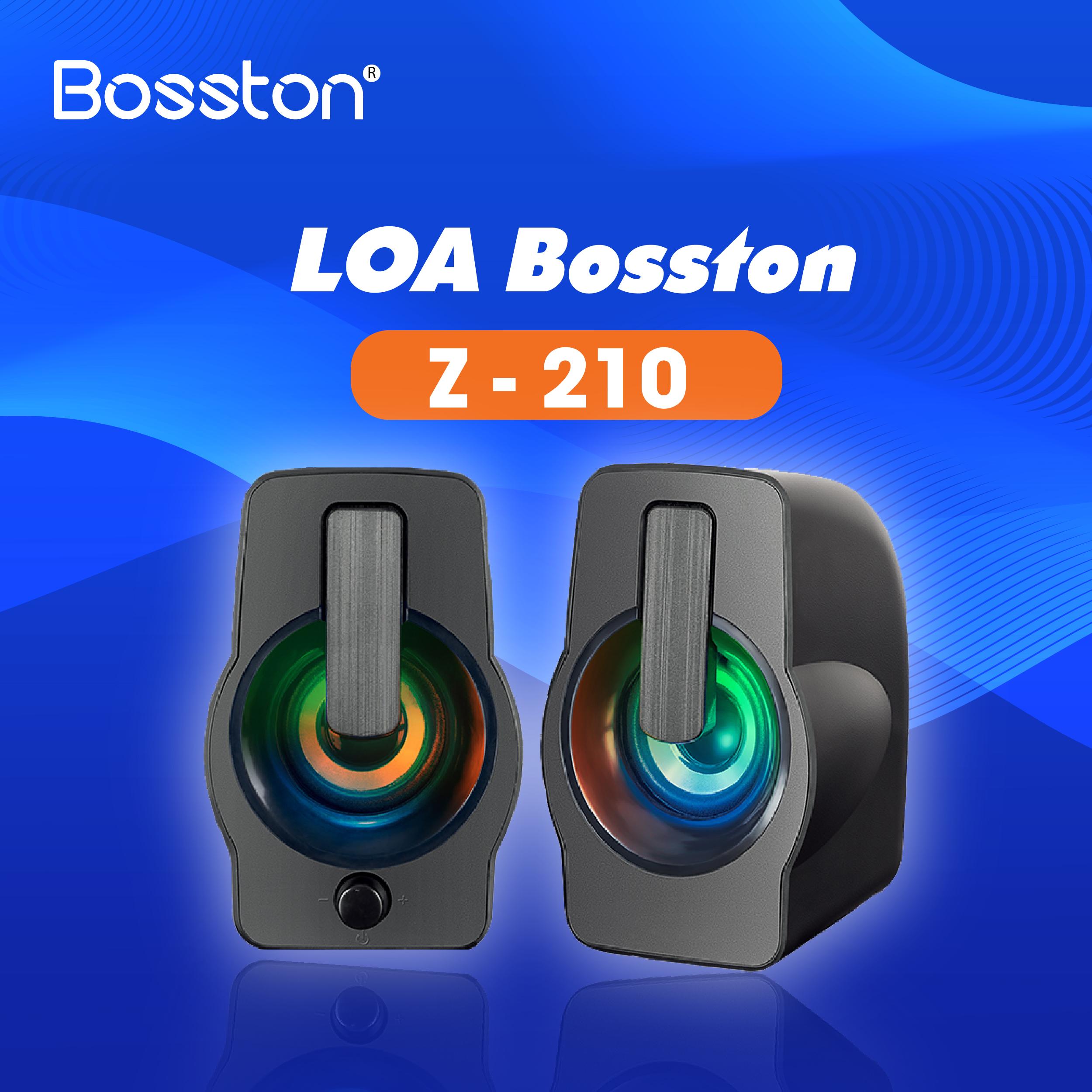 Loa vi tính 2.0 speaker bosston z210 có led rgb