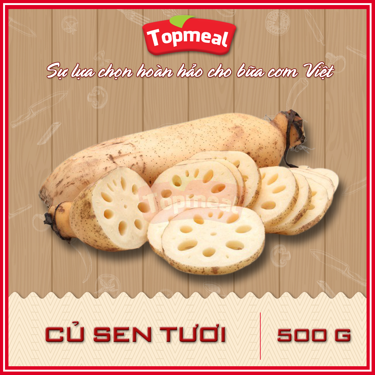 HCM - Củ sen tươi (500 g) - [Giao nhanh TPHCM]
