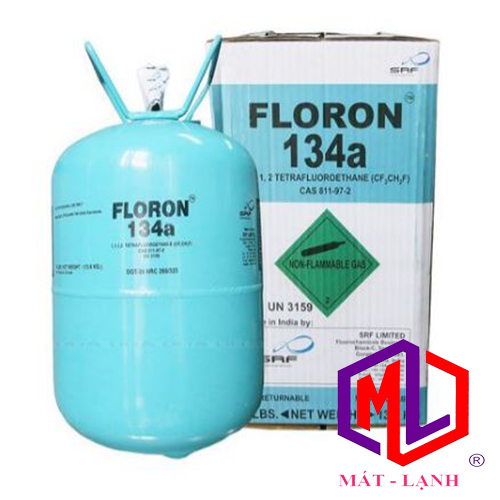 Gas lạnh điều h&ogravea &ocirc t&ocirc r134 ấn độ 13.6kg floron m&ocirci chất lạnh r134