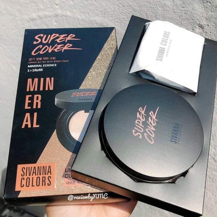 ✨ phấn nước cushion sivanna colors super cover kèm lõi refill thái lan✨