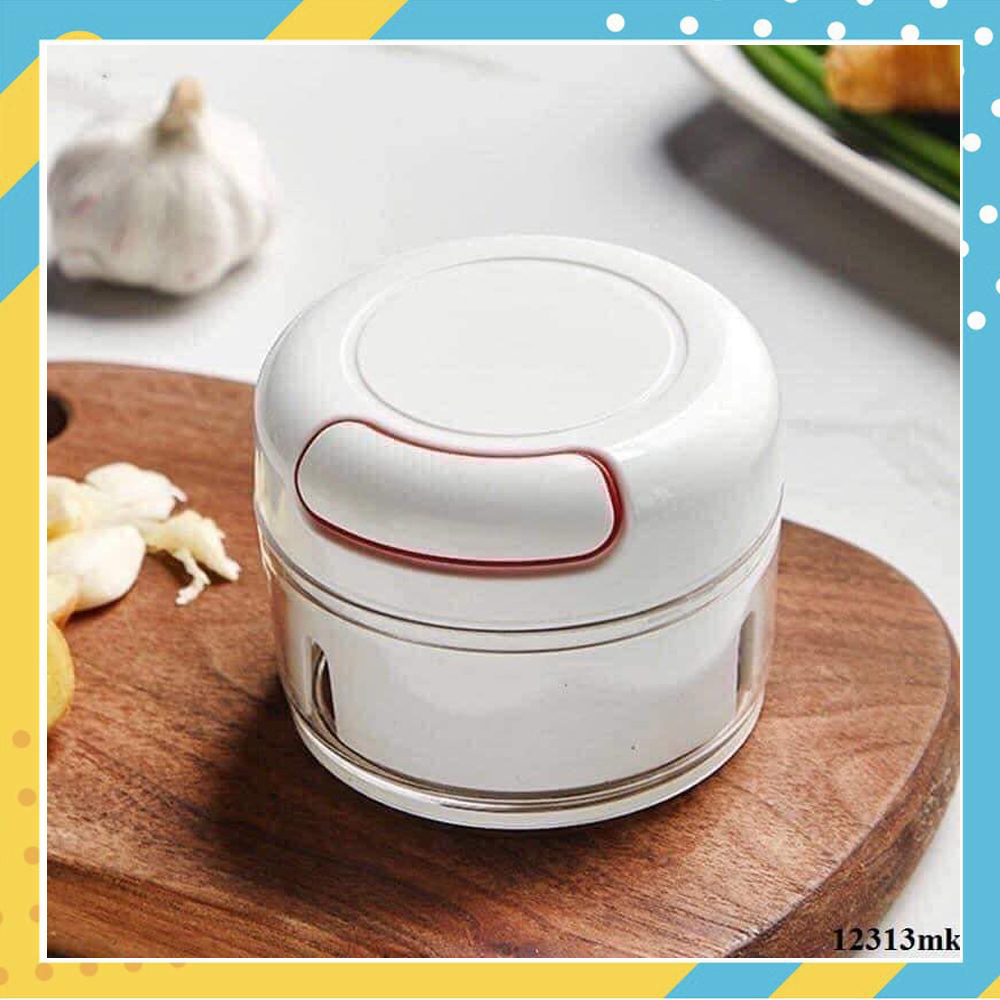 Máy Xay Tỏi Ớt Kéo Tay, Dụng Cụ Xay Nghiền Tỏi Ớt Mini Mẫu Mới 2021 nhỏ gọn, không dùng điện, phù hợp đi dã ngoại, du lịch, gia đình
