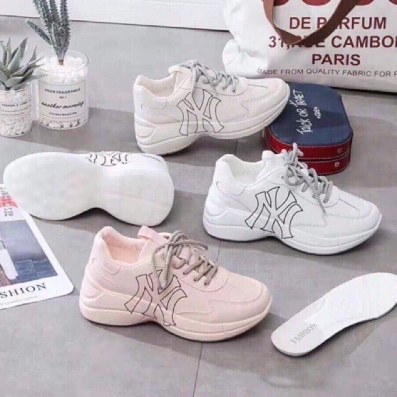 Giày thể thao giày nữ NY độn đế 5cm 3 màu hàng đủ size kèm ảnh thật