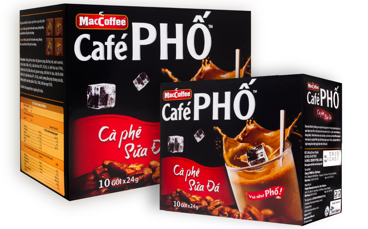 Cà phê sữa đá maccoffee café phố 240g