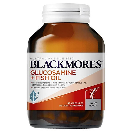 Blackmores Glucosamine + Fish Oil 90 viên - Viên uống bổ sung Glucosamine hỗ trợ giảm đau Xương Khớp BLACKMORES 90 viên