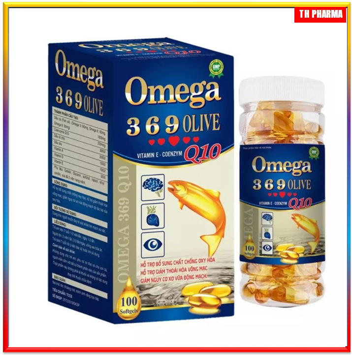 Viên uống dầu cá Omega 369 Bổ não, sáng mắt, khỏe mạnh tim mạch - Hộp 100 viên