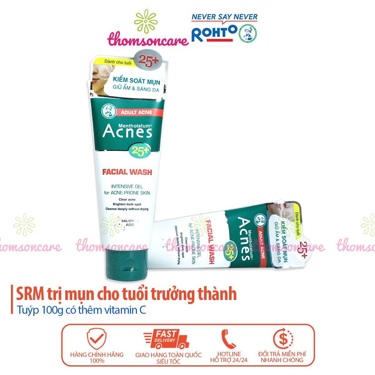 Sữa rửa mặt ngừa mụn Acnes 25+ - Dùng cho người lớn cả nam và nữ, tuổi trưởng thành, ngừa lão hóa