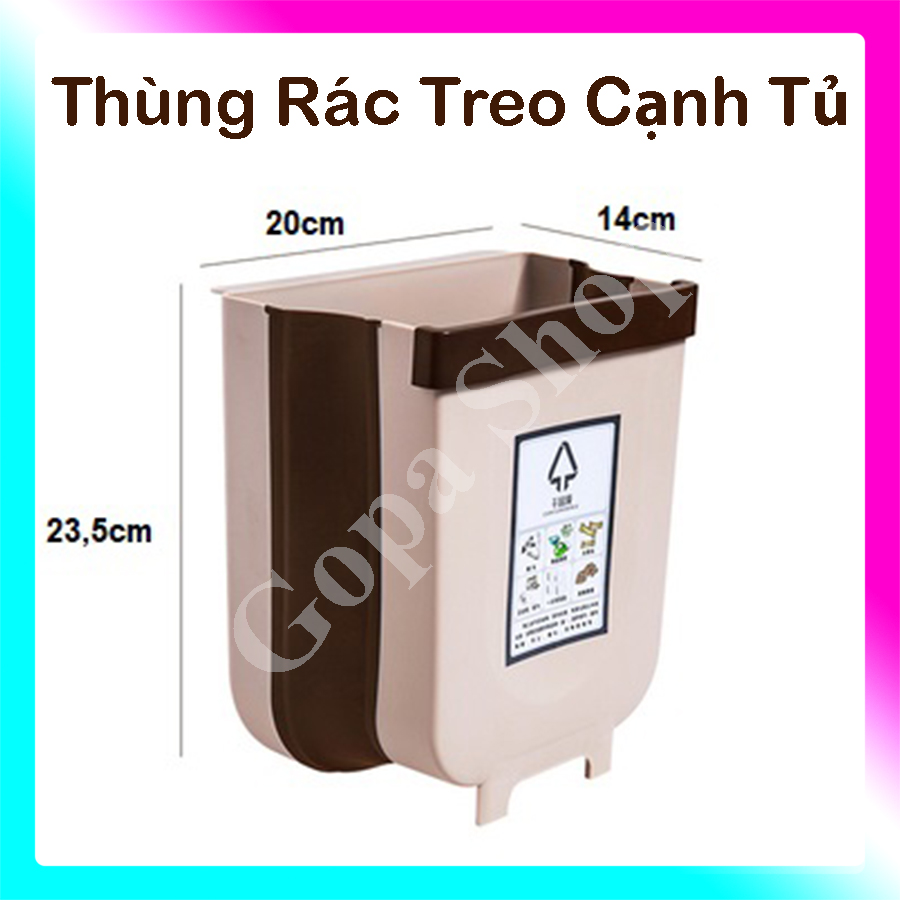 Thùng Rác Gấp Gọn Thùng Rác Mini Dùng Trong Phòng Bếp, Phòng Ngủ, Phòng Làm Việc
