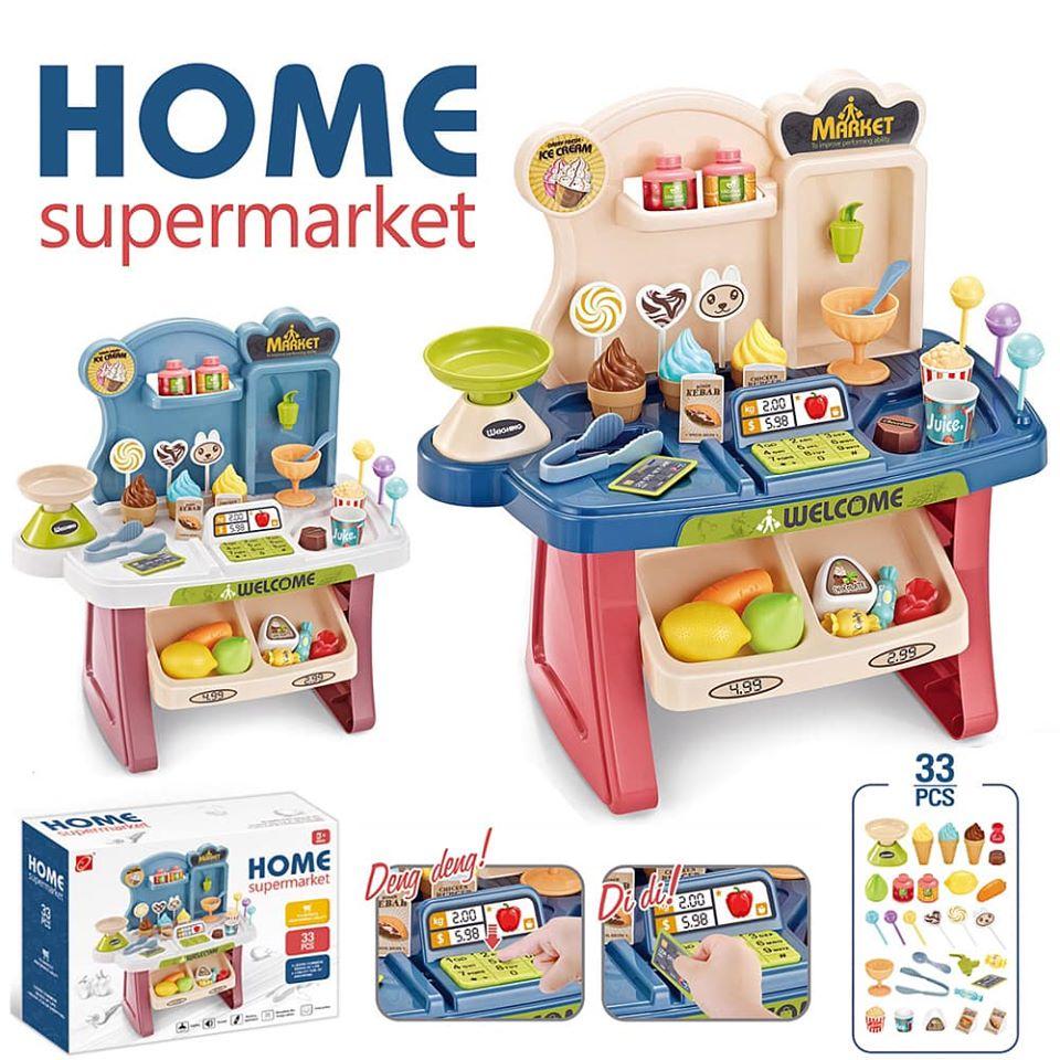 Đồ Chơi Siêu Thị Kem, Quầy Kem Có Nhạc, Đèn Cực Vui- đồ chơi Tamankids