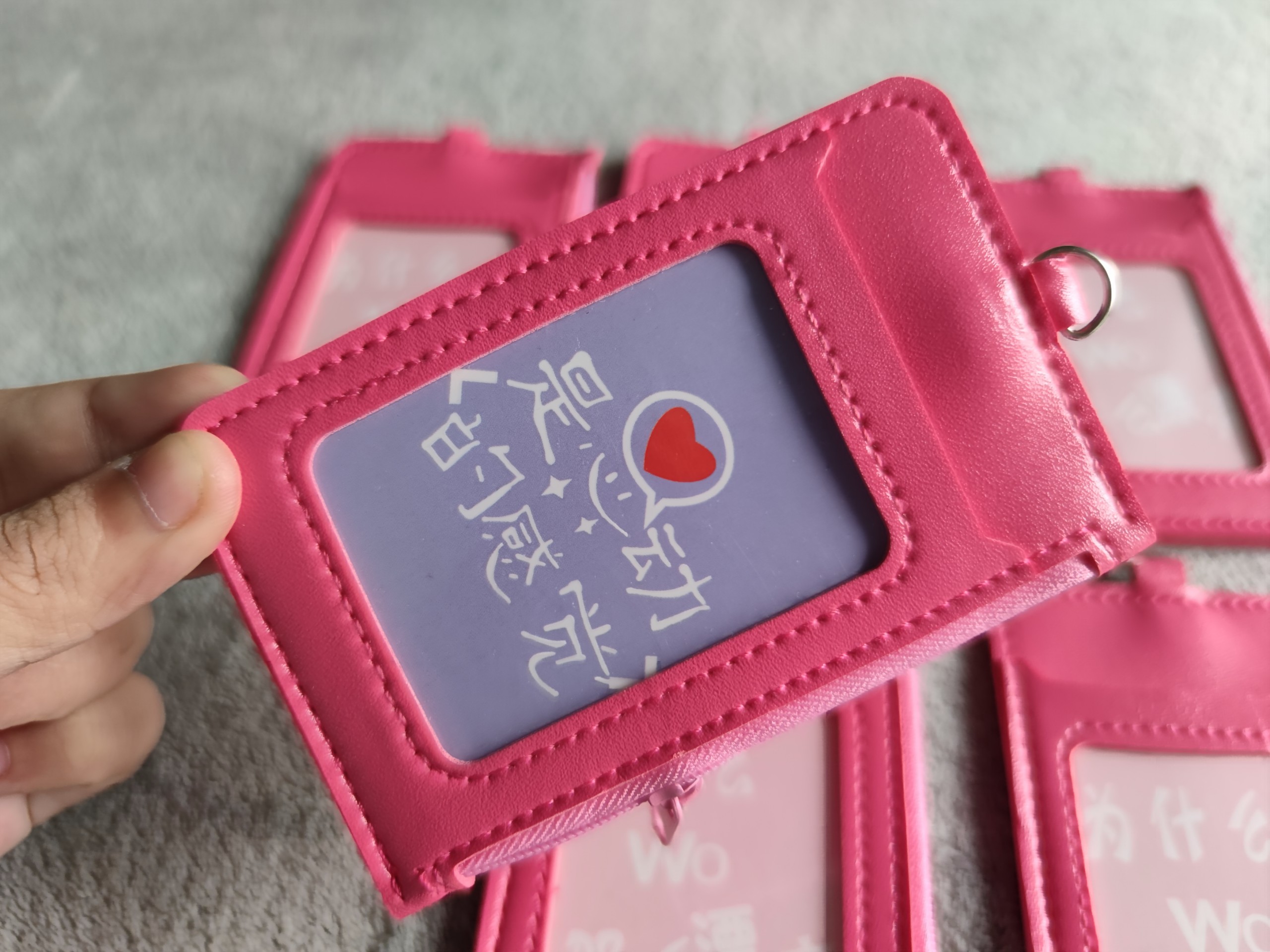 [HCM]Túi Ví Đựng Thẻ Sinh Viên Thẻ Học Sinh Thẻ Đi Làm (Hồng)