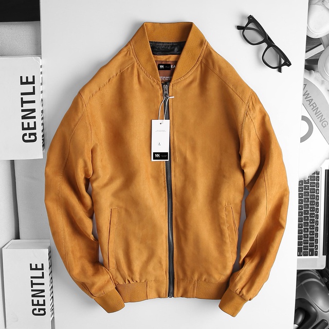 Áo bomber nam T-MEN ,Áo khoác da lộn nam nữ form rộng với phong cách ulzzang hàn quốc.