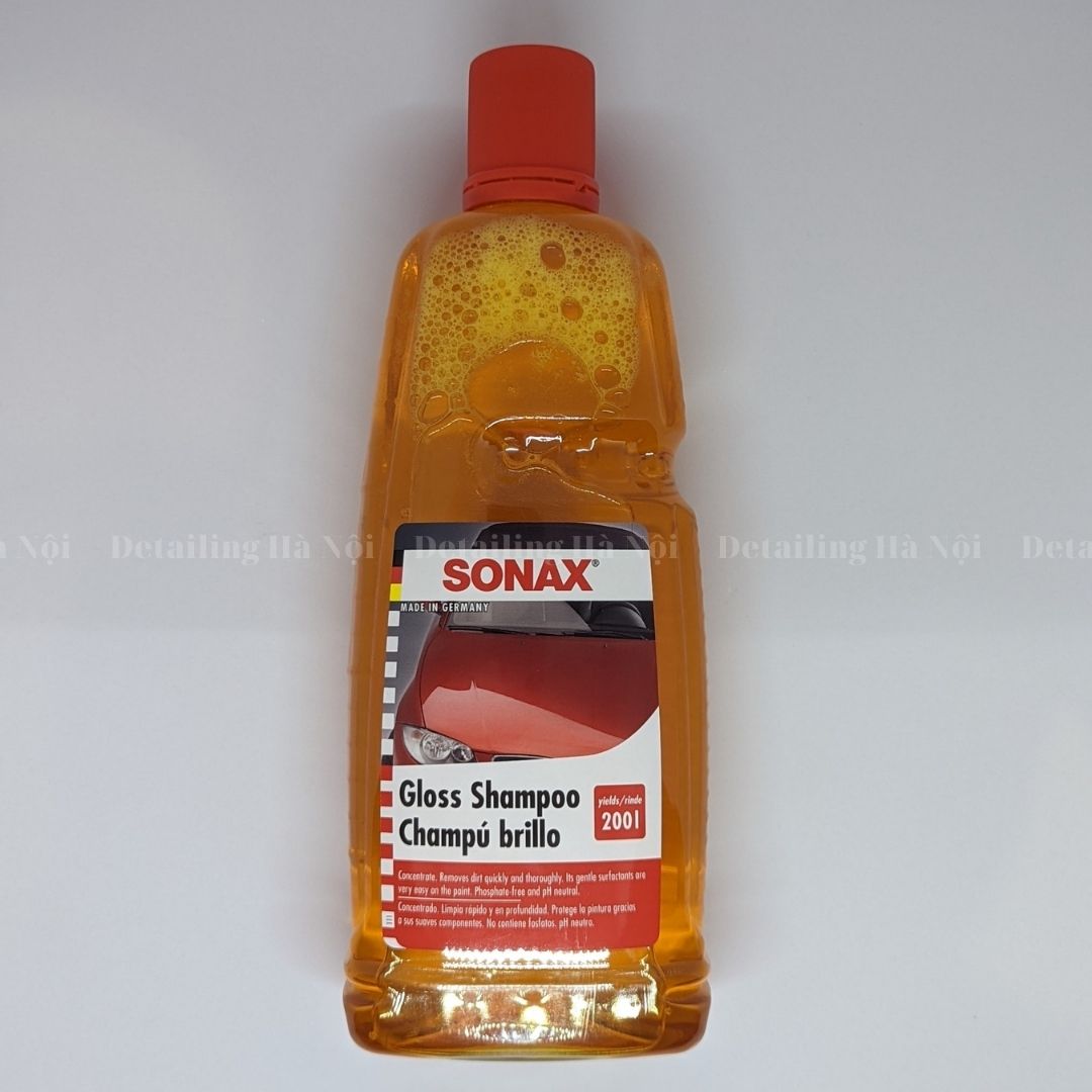 ??chính hãng?? sonax gloss shampoo concentrate 1l nước rửa xe đậm đặc an toàn cho sơn