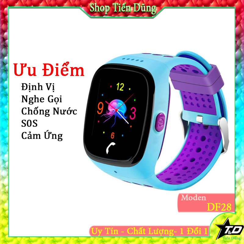 Đồng hồ định vi df28 chống nước nghe gọi 2 chiều- Đồng hồ thông minh trẻ em df28 có 2 màu lựa chọn - Đồng hồ df28 phù hợp cho mọi lứa tuổi