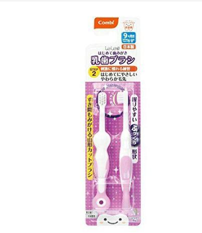 Set 2 bàn chải đánh răng bước 2, 3 teteo combi japan