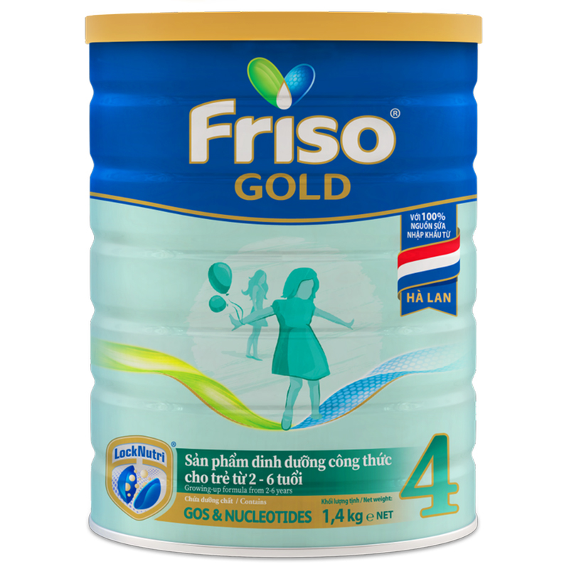 Sữa bột friso gold 4 lon thiếc 1,4kg