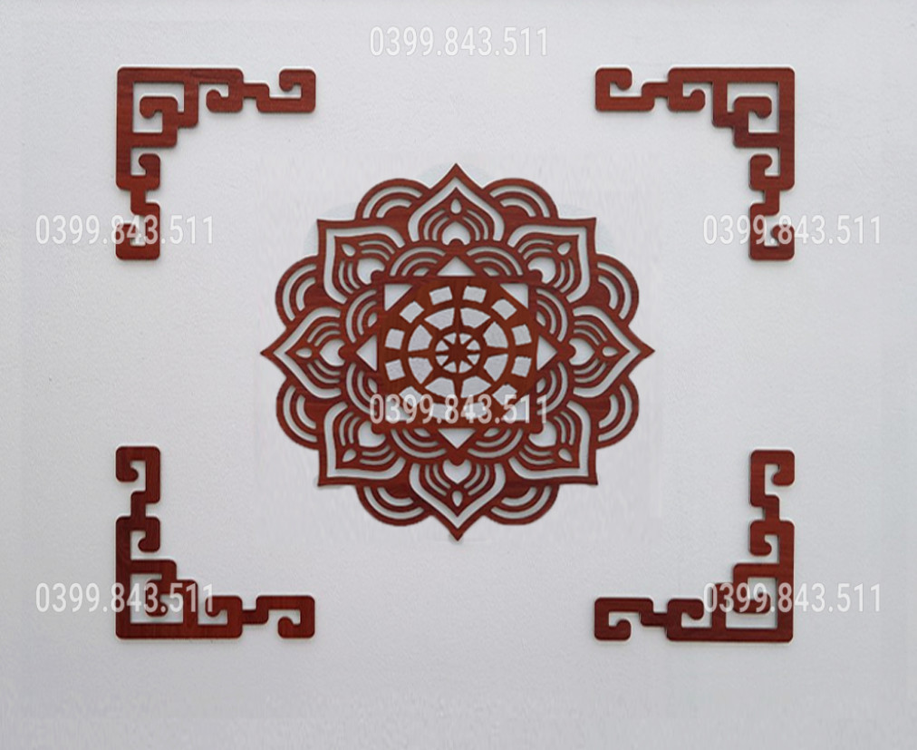 4 Viền góc 29x29cm trang trí bàn thờ