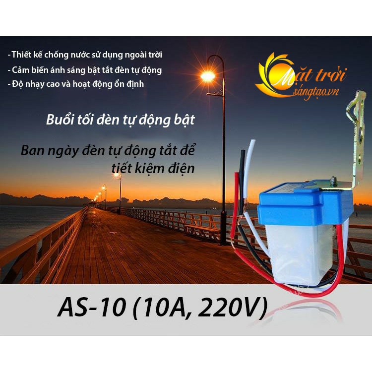 Công tắc cảm biến ánh sáng AS10 220v 10A Công tắc cảm biến ánh sáng AS10 220v 10A. công tắc cảm ứng ánh sáng, công tắc bật tắt đèn tự động