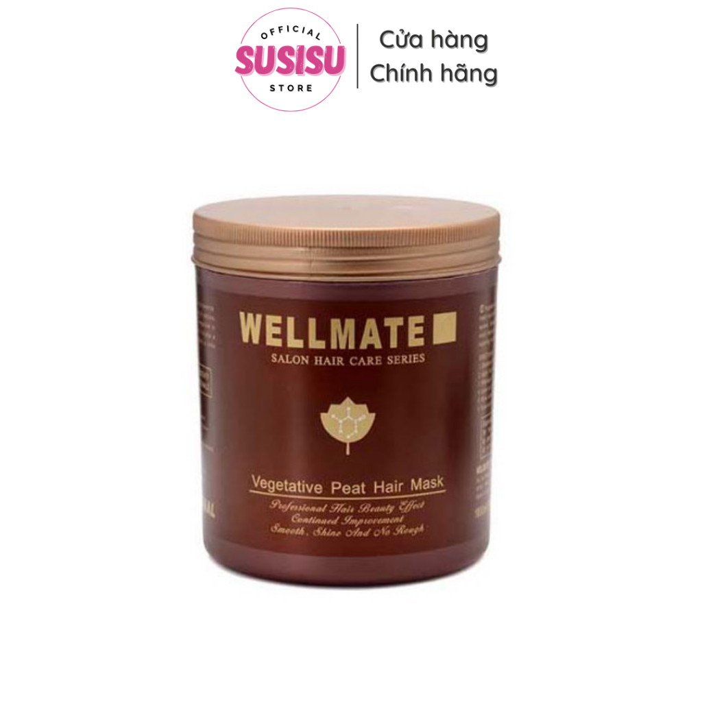 Kem ủ tóc WELLMATE Vegetative Peat Hair Mask 500ml hấp dầu tóc chuyên sâu