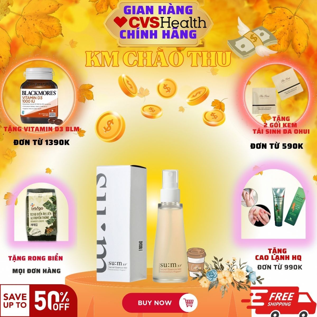 Xịt khoáng nước thần" Sum"