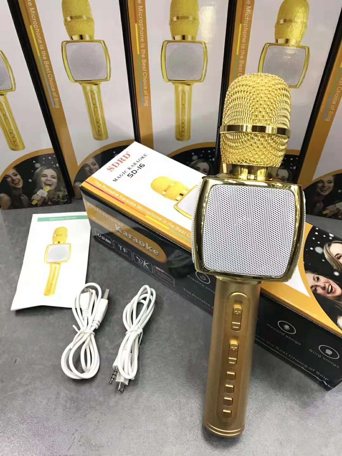 Micro karaoke kèm loa bluetooth SD16
