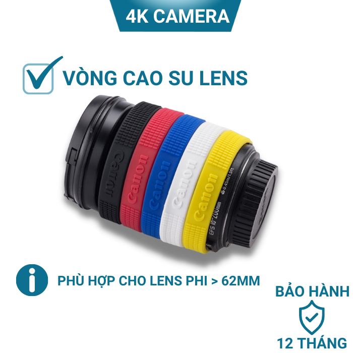 Vòng cao su đeo lens máy ảnh loại lớn