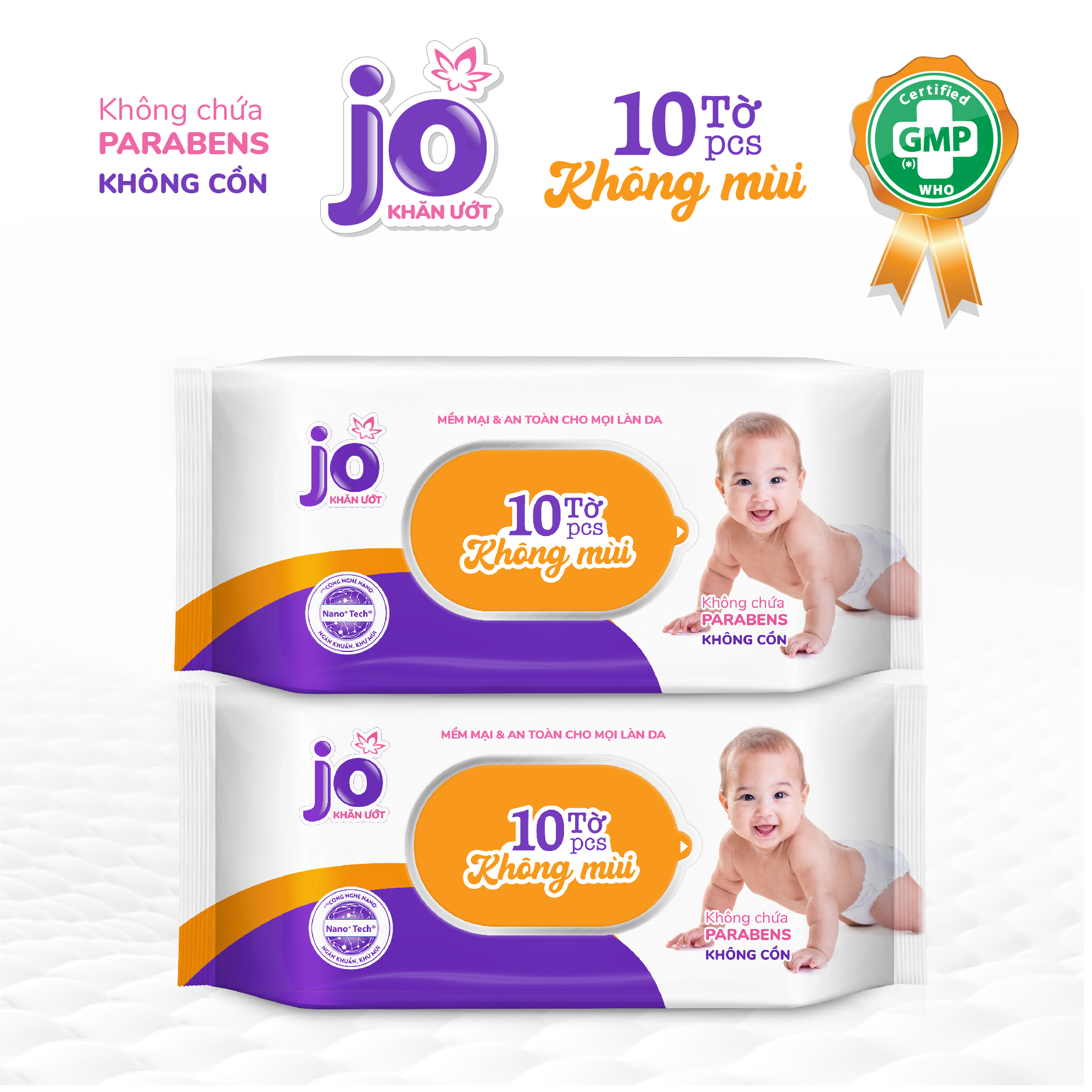 Combo 10 gói khăn ướt jo m10