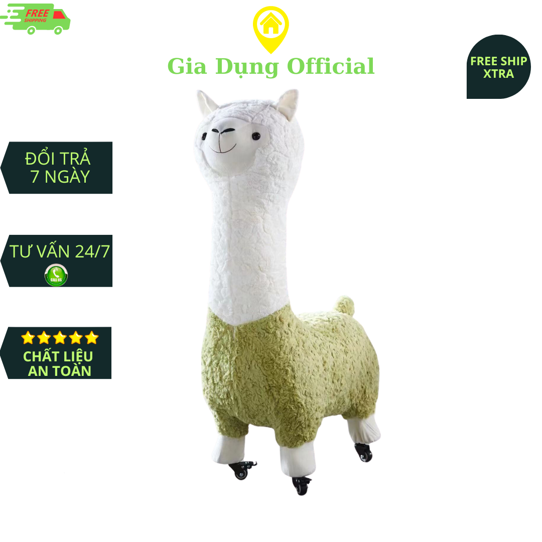 Ghế lạc đà Alpaca-Ghế Đẩu Hình Lạc Đà Alpaca Nhồi Bông Dễ Thương-Trang Trí Phòng