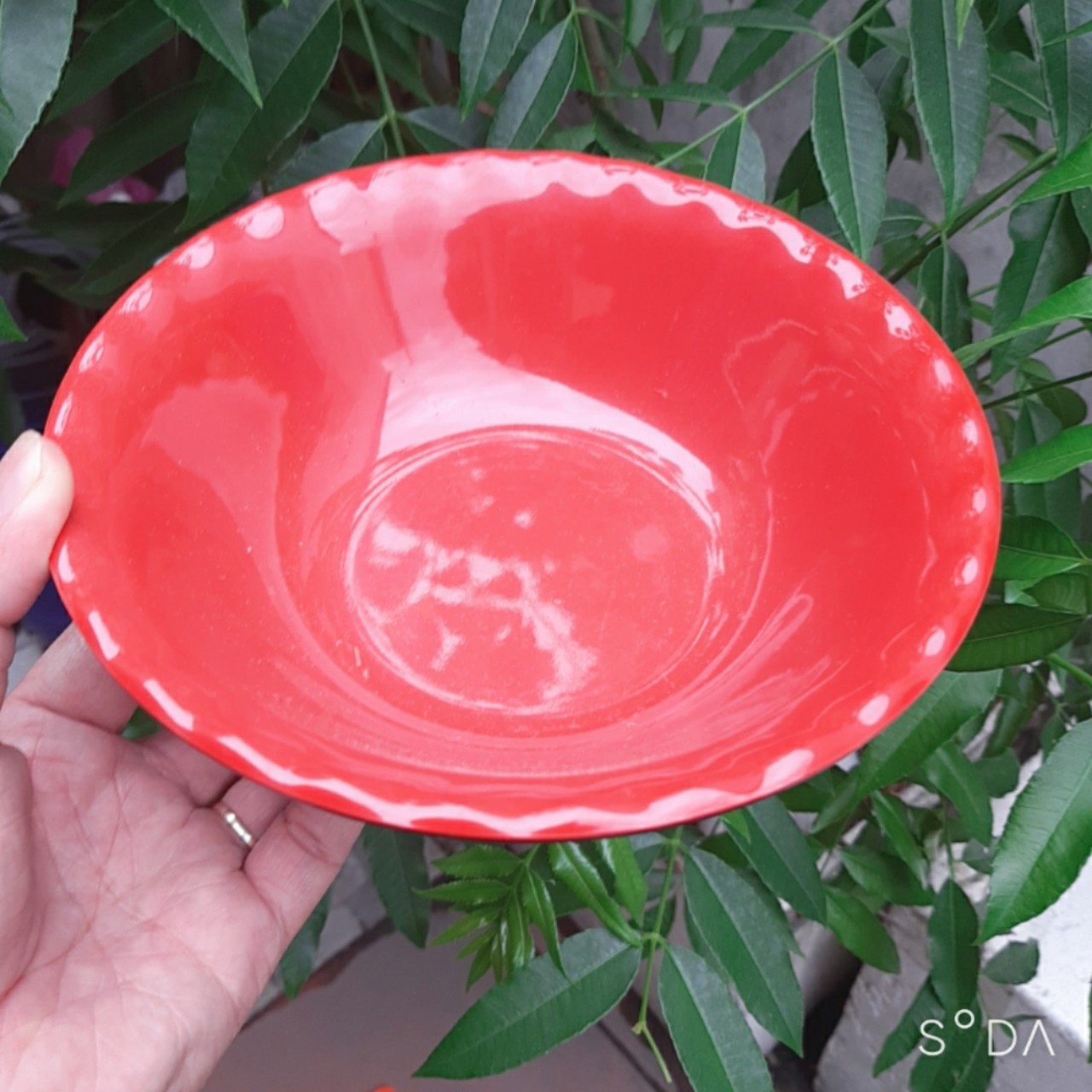 Tô tròn 2 lớp đỏ đen melamine Tô Bèo melamine TB906 hàng chất lượng Cao Cấp