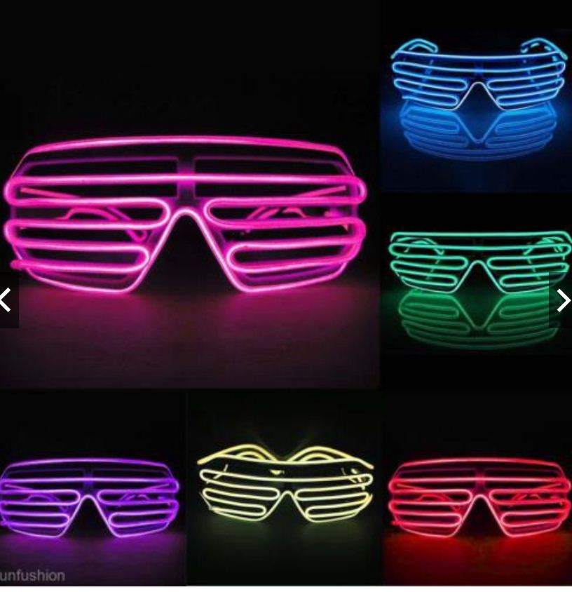 Mắt kính viền đèn led phát sáng